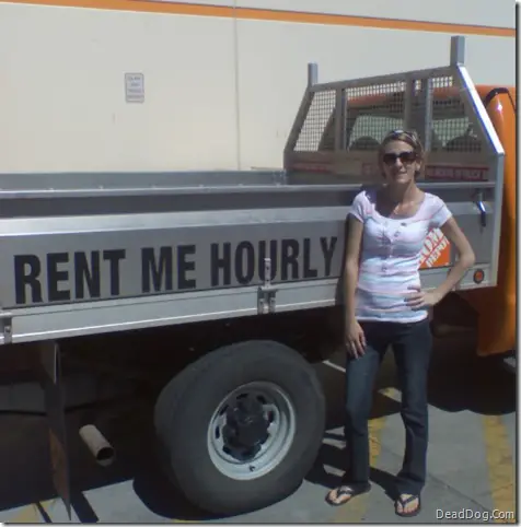 Rent Me Hourly Home Depot Truck Girl