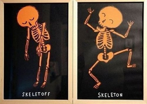 Skeleton Skeletoff Dancing
