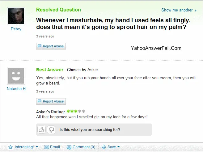 Hairy Palms Grow a Beard Yahoo Answers