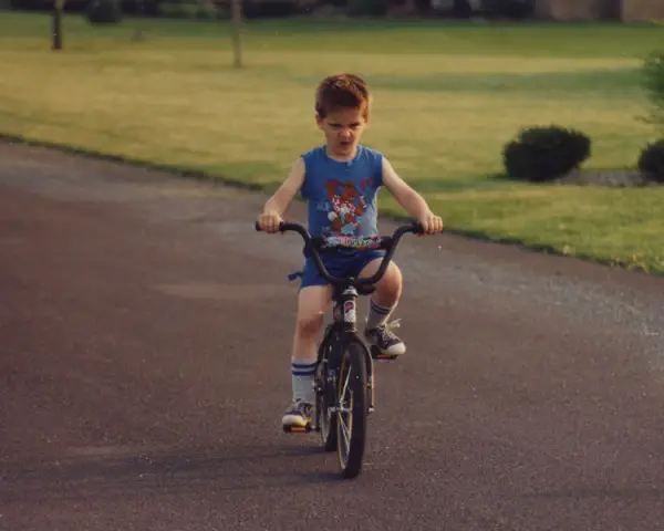 Awesome Kid Riding a Bike