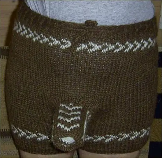 Grandma Knitted Me Winter Shorts