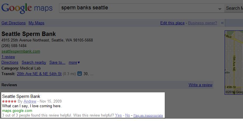 I Love Comming Here Seattle Sperm Bank