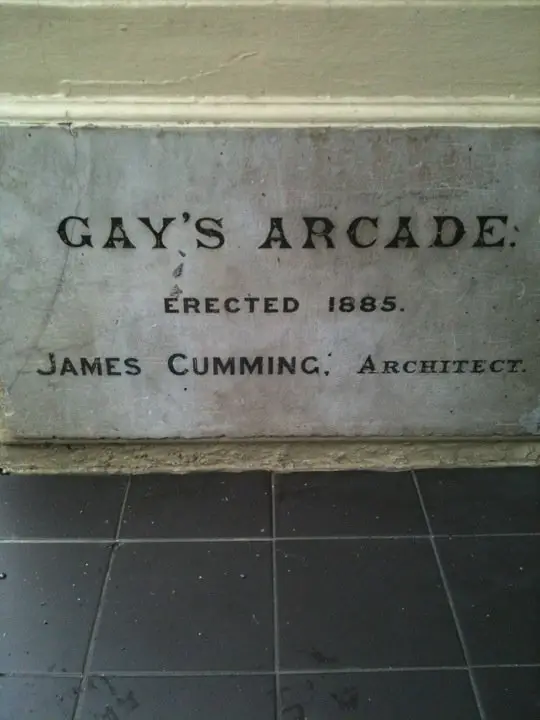 Gays Arcade Erected Cummings Sign Trifecta