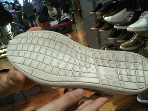 qwerty keyboard shoes