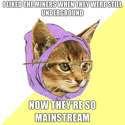 Hipster Kitty Underground Miners