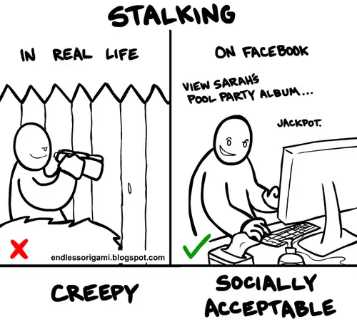 Stalking Real Life Pool Party Vs Facebook