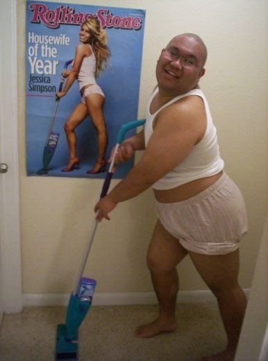 Fat Asian Guy Is Housewife of the Year